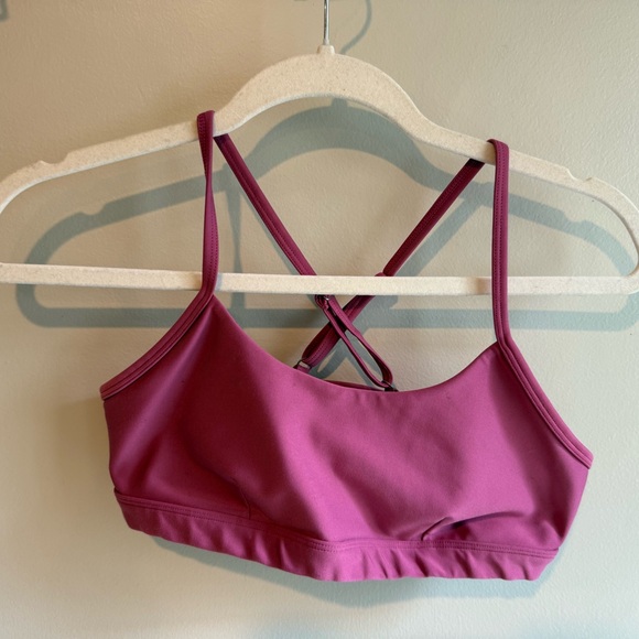 ALO Yoga Berry Strappy Sports Bra - Picture 1 of 2